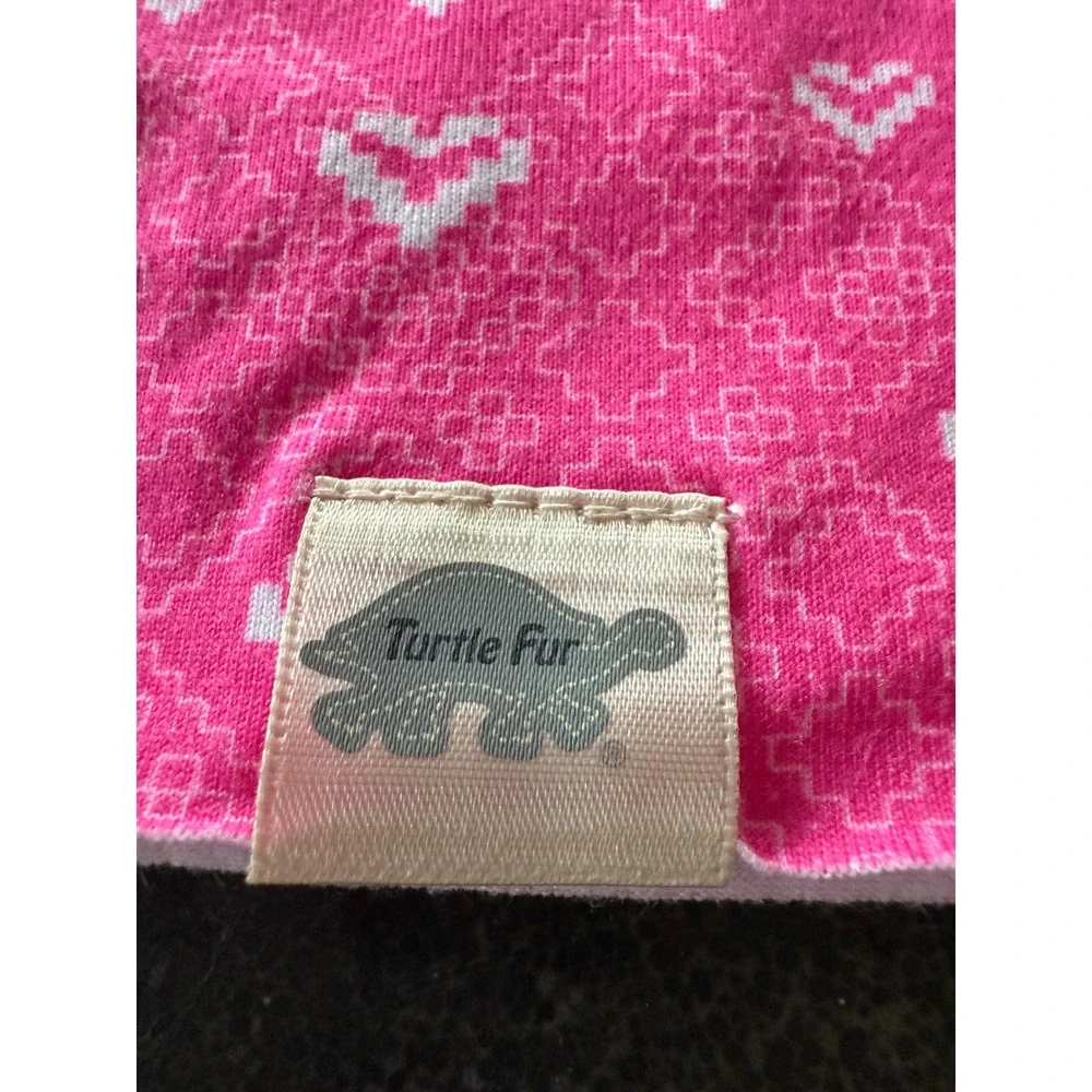Turtle Fur Youth Kids Pink White Fair Isle Heart Snowflake Neck Warmer Gaiter